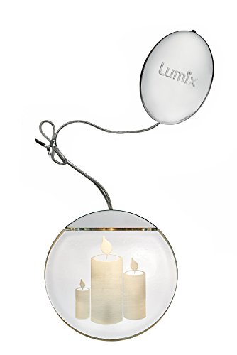 Lumix® LED Deco Light Kerzen inkl. Batterien Acrylglas Warmweiß Weihnachtsdekoration Leuchttaler Christbaum Fenster 10 cm 76102 von Lumix