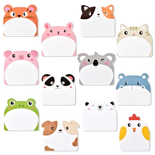 24pack Cartoon Tiere Haftnotizen,720 PCS Süße Sticky Notes,Tiere Haftnotizzettel,Cartoon-Haftnotizen,Animal Sticky Notes,Klein Tiere Sticky Notes,für Party Kinder Geschenke Büro Schule Haus von Lunaanda