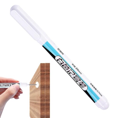 Wasserdichte weiße Marker Stift - 4,53 Zoll Tintenmarker, weiße Farbstift -Farbmarkierungen | Weißer Markierstift, wasserdichte Stiftölbasis, 20 mm weißer Holzmarker, permanente Marker für , Junge von Lunaobrik