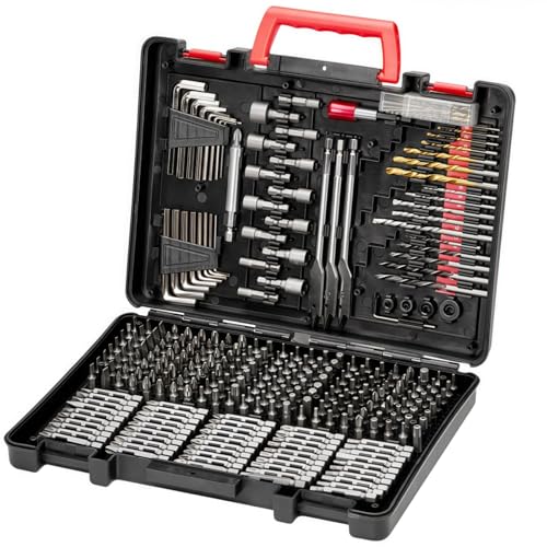 318tlg Professional Bohrer Set - Bohrer und Bit Set, mit Bohren & Schraubendreherbits & Löcher Bohren & Sechskantschlüssel & Aufbewahrungsbox, für Holz, Stein und Metall von LunarGleam