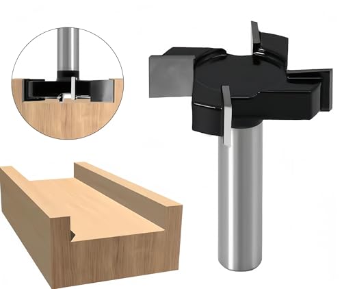 Planfräser 8mm Schaft Oberfräse Fräsers - CNC Holz Abflachfräser 4 Flöten Hobelfräser Flächenfräser Plattenfräser für Holzbearbeitung Holz von LunarGleam