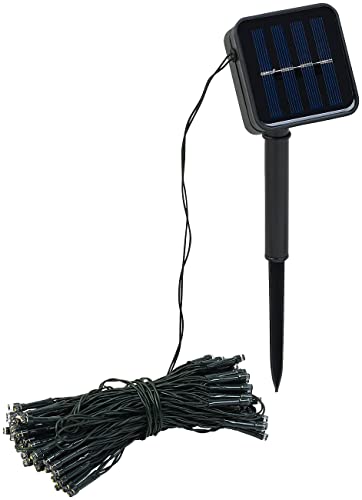 Lunartec Solarlichterkette aussen: Solar-Lichterkette, 100 warmweiße LEDs, 8 Modi, 12 m, Dämmerungssensor (Solarlichterkette für Garten, Solar Weihnachtsbeleuchtung, Weihnachtsbaumbeleuchtung) von Lunartec