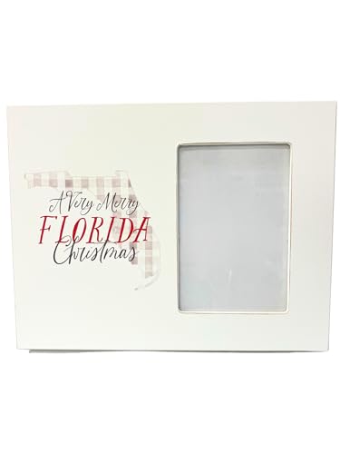 Lunch Money Holz-Bilderrahmen mit Aufschrift "A Very Merry Florida Christmas", 10 x 15 cm von Lunch Money