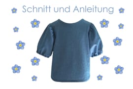 Bluse mit Kräuselärmeln von Lunicum