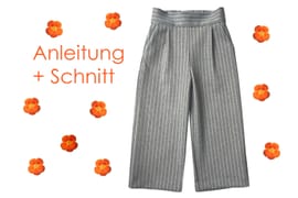 Marlene-Hose mit Bundfalten von Lunicum