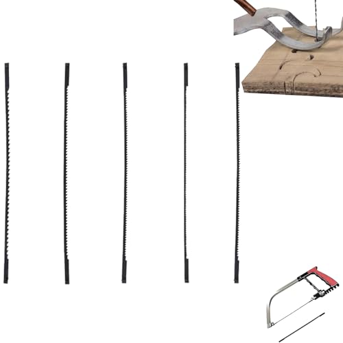 Dekupiersägeblatt 133mm, 5 Stück Feinschnitt Laubsägeblätter mit Stift 10/15/18/21/24 Zähne passend für Dekupiersägen für Elektrowerkzeug Zubehör Holzbearbeitung für Kunststoff, Schaumstoff von Lunpog