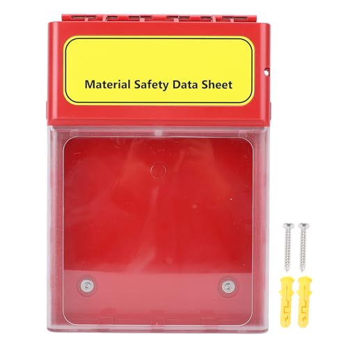 MSDS Visual Box Integrierte, Wasserfeste Datenspeicherbox mit Magnetverschluss, rost- und Staubdicht, für Wichtige Dokumente, Verbessert die Effizienz von Sich von Luocute