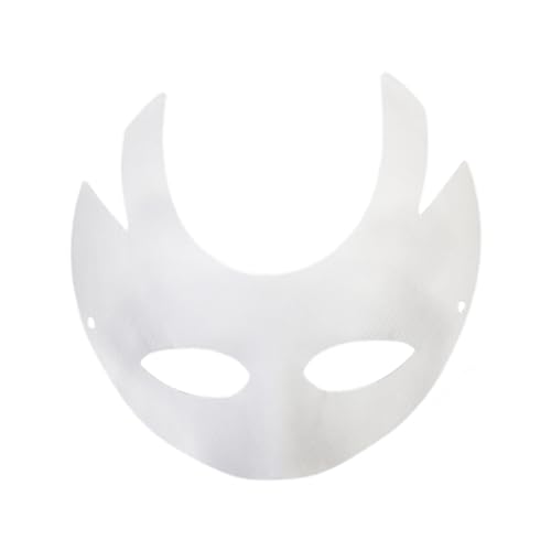 Luojuny Bemalbare Party-Maske, DIY-Maskerade-Kostüm-Zubehör, Papierzellstoff-Malerei, Tierform für Karnevalspartys Ö von Luojuny