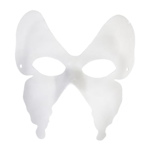 Luojuny Bemalbare Party-Maske, DIY-Maskerade-Kostüm-Zubehör, Papierzellstoff-Malerei, Tierform für Karnevalspartys ich von Luojuny