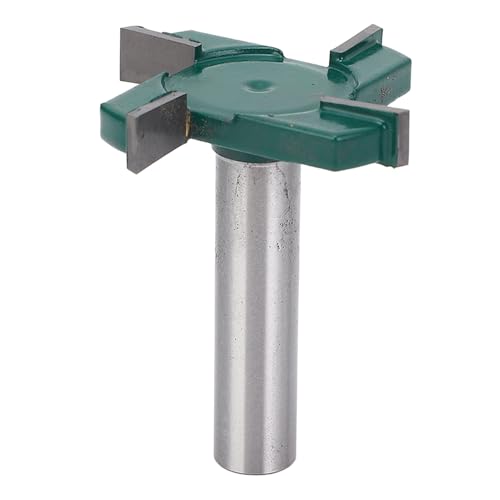 Holzbearbeitungsfräser, 2-Zoll-Fräser Zum Abflachen von Oberflächen, 4-schneidiger Hartmetallfräser mit 12-Mm-Schaft für CNC-Holzbearbeitungsprojekte, YG8-Legierung, 50,8 Mm von Luqeeg