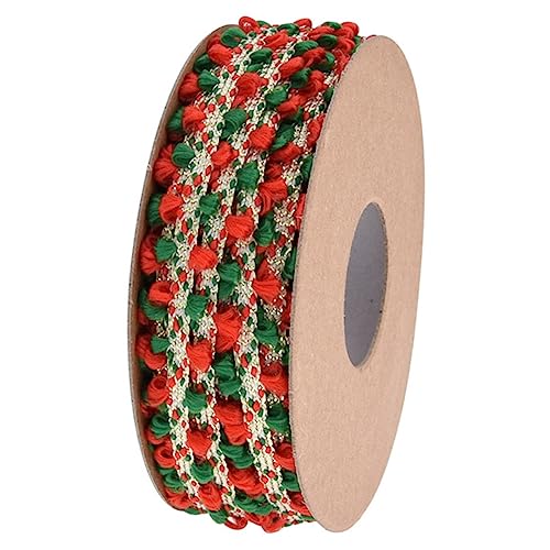 1 Rolle Band für seidenband ribbon verkleidung dekobänder birthday Pom-Pom-Dekoration Bastelbänder zum Einwickeln Applikation aufnähen Geschenkband zartes Band Polyester Lurrose von Lurrose