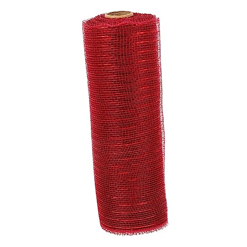 1 Rolle Mesh-Band seidenband ribbon hochzeitsdeko hochzeitsdeco haar clip Blumen rot gestreiftes Band Drahtband für Kränze Girlande Bänder Geschenkband selber machen Kranzband pp Lurrose von Lurrose