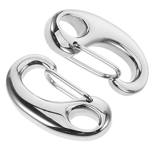 1 Satz Hummerschere Bastelbedarf Karabinerverschluss Zelt Zubehör Hosenketten Karabiner Robuste Karabiner Clips Kleiner Karabinerhaken Hundeleinen-clip Rostfreier Stahl Silver 2st Lurrose von Lurrose