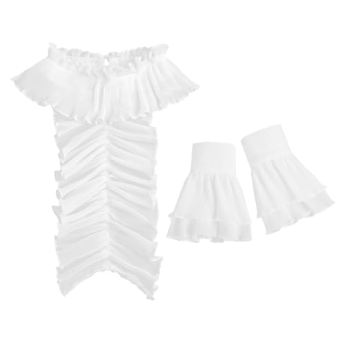 1 Satz Vintage Rüschenkragen und Abnehmbare Manschetten Set Elegantes Kostümzubehör für Hochzeiten und Partys Hochwertigem für Maximalen Komfort und Stil 1 Satz Vintage Rüschenkragen und Abnehmbare Manschetten Set Elegantes Kostümzubehör für Hochzeiten und Partys Hochwertigem für Maximalen Komfort und Stil von Lurrose