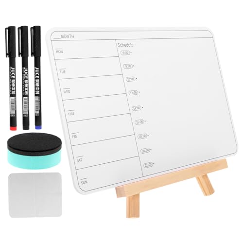 1 Satz Ziel-Desktop-Whiteboard Whiteboard trocken abwischbar leeres Zeichenbrett leere Tafel Tisch Whiteboard tragbares Whiteboard trocken abwischbares Desktop-Board Malbrett Stoff Lurrose von Lurrose