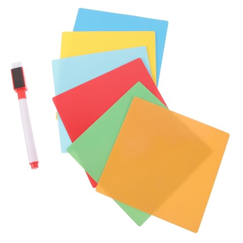 1 Set Einfach Wiederzuverwendende Aufkleber Etiketten Bunte Haftnotizen Selbstklebende Memo Whiteboards Wiederverwendbare Löschbare Haftnotizen Trocken Abwischbare Lurrose von Lurrose