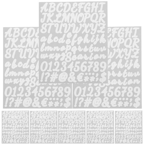 10 Blätter digitale Aufkleber Zeitschriftenaufkleber Buchstabenaufkleber aus Vinyl scrapbooking sticker vinyl sticker Aufkleber mit Buchstaben zum Selbermachen aufkleber buchstaben Lurrose von Lurrose