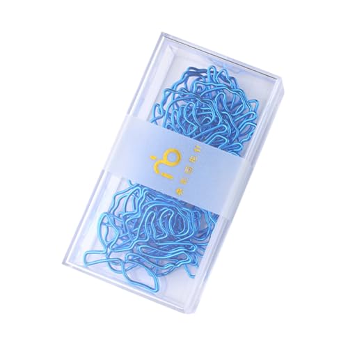 10 Stück Blaue Rosen Pin Foldback Mini Büroklammern Zarte Büroklammern Planer Papierklemmen Testpapier Fix Metall Rosenklammern Geformte Lurrose von Lurrose