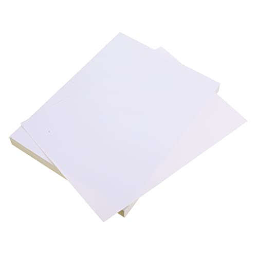 100 Blatt Selbstklebendes Druckpapier Mattes Aufkleberpapier Für Drucker Aufkleber Aus Papier Bedruckbare Aufkleberetiketten Etikettenpapier Für Drucker Klebeetikett Weiß Lurrose von Lurrose