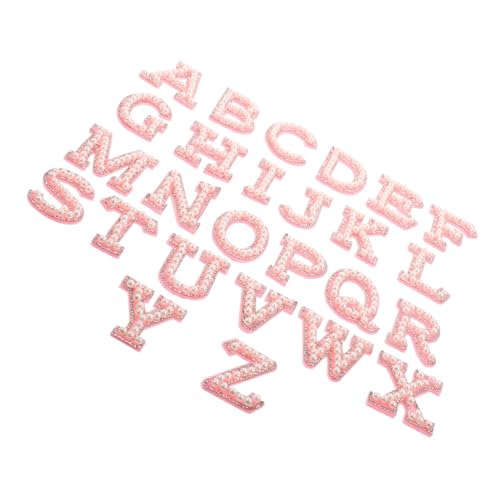 26st Selbstklebende Perlensticker Gestickte Aufnäher Flicken Für Kleidung Strasssteine Klebstoff Aufnäher Für Kleidung Nähen Patch Hosenflicken Für Löcher Gold Polyester Rosa Lurrose von Lurrose