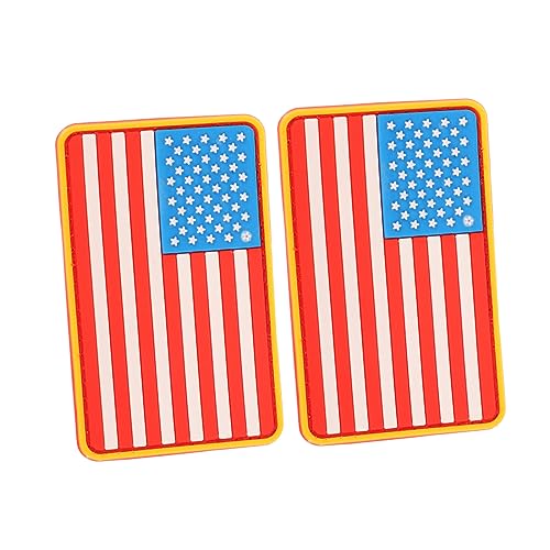 Lurrose Patch-set Mit Amerikanischer Flagge 2er-pack Leicht Kompakt Für Kleidung Und Rucksäcke von Lurrose