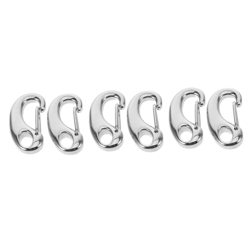 3 Sätze Hummerschere Bastelbedarf Karabinerverschluss Pullover Kette Hosenketten Verschluss Robuste Karabiner Meereskarabiner Halskettenkette Rostfreier Stahl Silver 2 Stück * 3 Lurrose von Lurrose