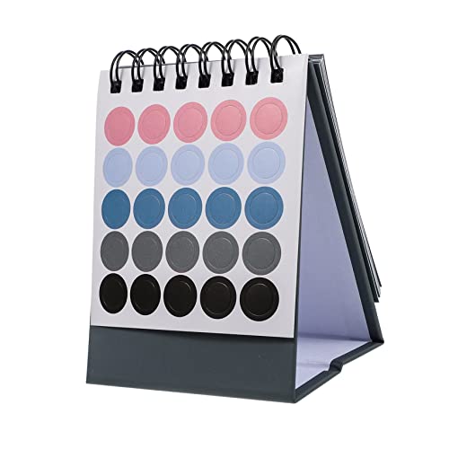 3 Stk 2022 Mini-Tischkalender stehender Flip-Desktop-Kalender Kalender 2022 aus Papierspule schreibtischkalender büroartikel staffelei notizzettel Zeitplan Planer Kalender Grey Lurrose von Lurrose