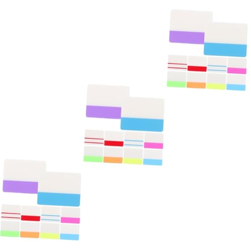 3 Stück 10 Haftnotiz Zeitschriftenaufkleber Lesezeichen Planer-aufkleber Nachtlicht Journaling-zubehör Lichter Punkt Transparent Notizen Monatsregisterkarten Klein Das Haustier Lurrose von Lurrose