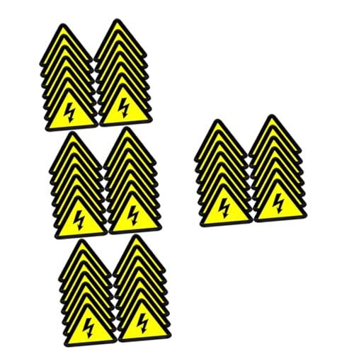 4 Sätze Blitz-etikett Etiketten Für Schalttafeln Hochspannungsschilder Elektrisches Gefahrenzeichen Hochspannungszeichen Warnschild Zur Yellow Aufkleber 30 Stück * 4 Lurrose von Lurrose