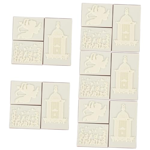 5 Kisten hölzernes Siegel kinder stempel kinderstempel kiddostempel Weihnachtssiegelstempel handgemachter Stempel Scrapbook-Siegel aus Holz DIY tagebuch stempel Radiergummi Lurrose von Lurrose