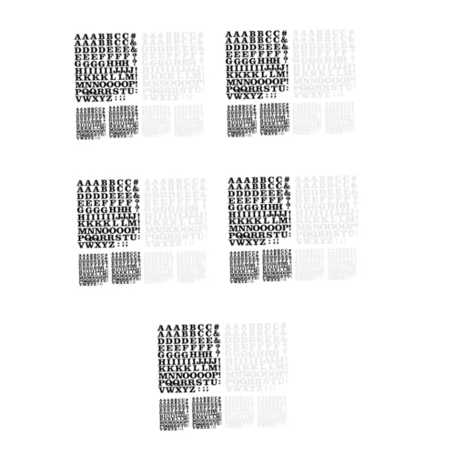 5 Sätze 5 Sets Eisen Buchstaben Aufkleber Buchstaben Für Kleidung Aufbügelaufkleber Kleidung Wärmeübertragungsaufkleber Aufbügelflicken Transferaufkleber Für T 6 Blatt * 5 Lurrose von Lurrose