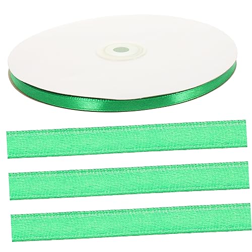 6mm Farbband Farbband weißes Kräuselband doppelseitiges Band übergeben Herbstband Haarband seidenband hochzeitsdeko handgefertigtes Geschenkband Band zum Basteln Polyester Green Lurrose von Lurrose