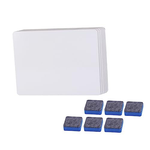 6st Mini-whiteboard Doppelseitiges Whiteboard Whiteboard-nachrichtentafel Lapboard Trocken Abwischbar Whiteboard Für Kinder Whiteboard Mit Radiergummi Desktop-whiteboard Bambus Lurrose von Lurrose