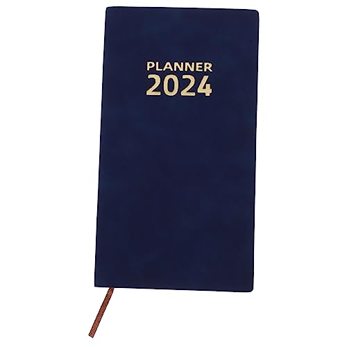 Agendabuch 2024 Monatsplaner Buch Hardcover-notizbuch Gebundene Ausgabe Jahresplaner-notizblock Büro Jahresnotizbuch Netz Veranstalter Projektnotizbuch Tagesplaner Ecole Papier Lurrose von Lurrose