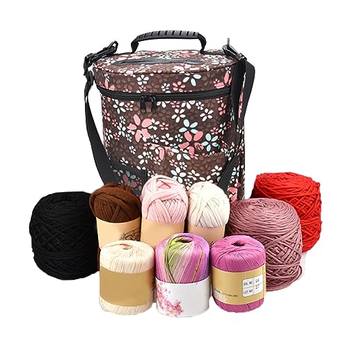 Garnaufbewahrung Häkelnadel Garnknäuelaufbewahrung Häkelaufbewahrung Stricktasche Lurrose von Lurrose