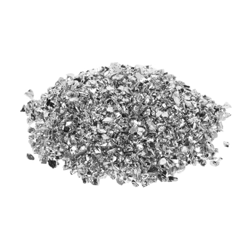 Lurrose 1 Lili-edelsteinfragmente Glitzerfragmente Klobiger Glitzer Für Die Nägel Malmaterialien Glitzerpuder Für Nägel Feiner Glitzer Für Die Nägel Glitzerchips Metallisches Glas Silver von Lurrose