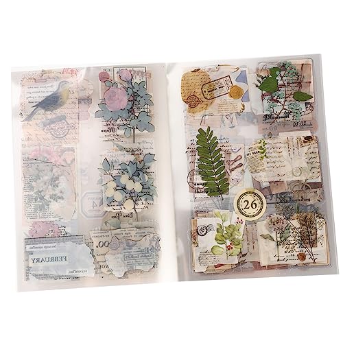 Lurrose 1 Packung Haustier Stickerbuch Vintage Aufkleber Journal Zubehör Bilderalbum Hochzeits Scrapbook Buch Aufkleber Haustier Scrapbooking Planer Aufkleber Und Zubehör von Lurrose