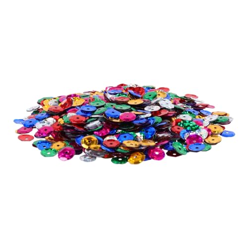 Lurrose 1 Packung konkave Pailletten Edelsteine Set mit Strasssteinen Bulk-Pailletten Schmuck Reize laserlicht laserfy Plastik Pailletten handgefertigte Kleidungsaccessoires Colorful von Lurrose