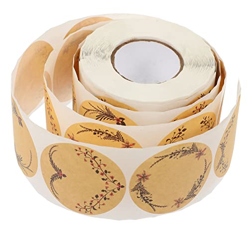 Lurrose 1 Rolle Aufkleber Aus Kraftpapier Edelstein Reize Leer Schaumbuchstaben Sammelalbum Entfernbare Etiketten Versand Strasssteine Spender Mini-etiketten Umschlag Brief Logo Gold von Lurrose