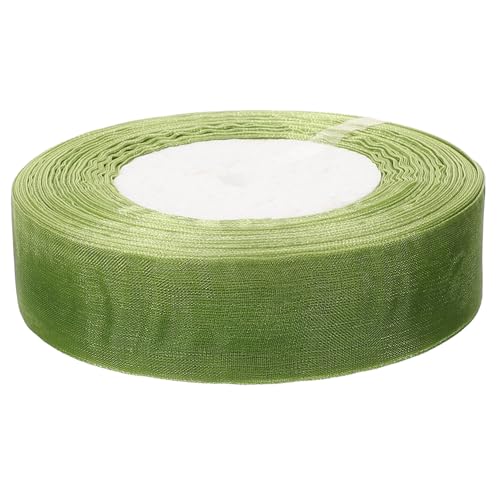 Lurrose 1 Rolle Chiffon-Band Schleifenband Dekorationsband geschenkschleife Festliches Geschenkband Blumenband gestaltetes Paketband schneidbares Paketband gefertigtes Band Nylon Green von Lurrose