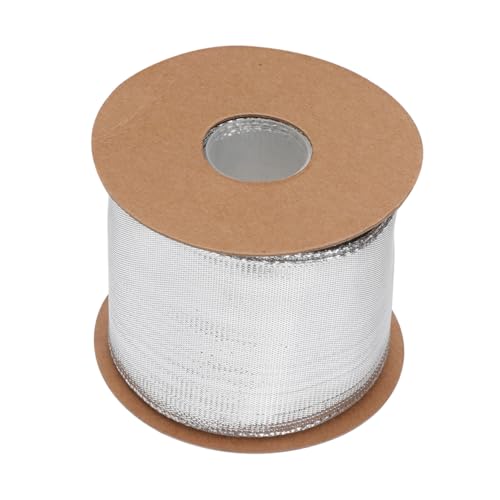 Lurrose 1 Rolle Gold- Und Silberzwiebelband Blumenbankettband Wickelband Geschenkpapier Rot Kranz Party Verpackung Für Wickeln Gegenwärtig Dekorationen Jute Strauß Metallische Linie Silver von Lurrose