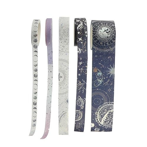 Lurrose 1 Rolle Handbuch Und Papierband Bedruckte Klebebänder Dekoratives Washi Tape Bastelband Mehrzweck Washi Tape DIY Bastel Washi Tape Planer Tape DIY Tape Lila Japanisches Papier von Lurrose