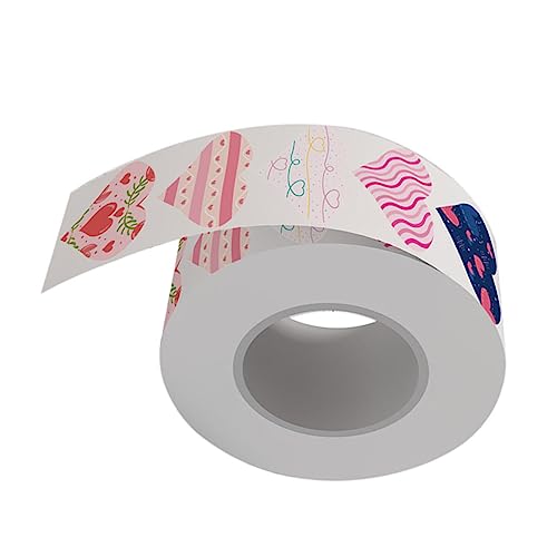 Lurrose 1 Rolle Herz- -aufkleber Festival Klebeband Niedlich Gel Edelstein-aufkleber Gesicht Aufkleber Für Briefumschläge Klebrig Süßes Washi-tape Funkeln Spender Washi-tape Süß von Lurrose