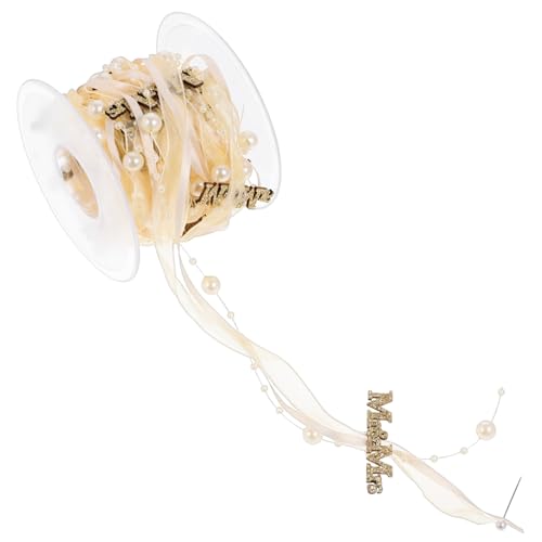 Lurrose 1 Rolle Hochwertiges Hochzeitsschleifenband Gold Diy Dekorationsband für Brautsträuße Tischdekoration und Romantische Anlässe für Hochzeiten und Feiern Lurrose 1 Rolle Hochwertiges Hochzeitsschleifenband Gold Diy Dekorationsband für Brautsträuße Tischdekoration und Romantische Anlässe für Hochzeiten und Feiern von Lurrose