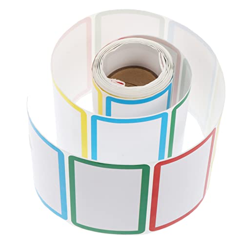 Lurrose 1 Rolle Namensaufkleber schreiben Aufbewahrungsetiketten für die Küche Namensschildaufkleber bürogadges namens sticker stickers bunte Aufkleber Etiketten markieren Papier Colorful von Lurrose