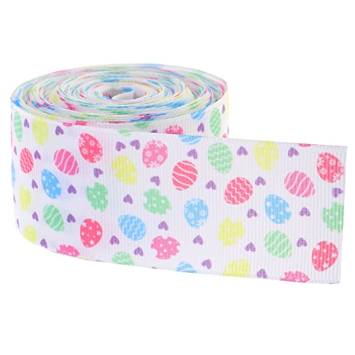 Lurrose 1 Rolle Osterband ribbon bandfeile geschenkpakete party decoration party sachen Dekoration bündeln hochzeitsdeko bastelset Geschenkband zu Ostern Kunstband zu Ostern Polyester von Lurrose