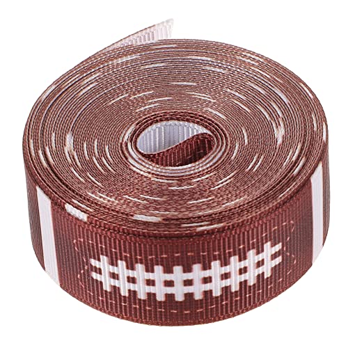 Lurrose 1 Rolle Rugby-rippengürtel Jutebänder Baseballband Schleife Bandanzeige Jute-spitzenband Wickelband Diy Bastelband Partyband Farbbandspulenhalter Verdrahtetes Band Polyester von Lurrose