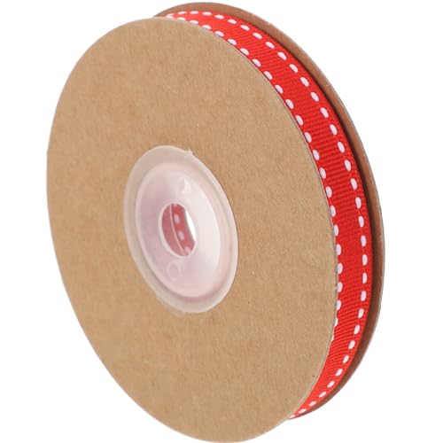 Lurrose 1 Rolle Schleife Girlande rotes Band leer Wand Sackleinen und Spitzenband seidenband ribbon Hochzeitsdekorationband partydeko einschulung haarpin DIY-Bänder Hochzeitsband Polyester von Lurrose