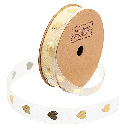 Lurrose 1 Rolle Schleife Liebe Girlande Party Tag Herz Musik Personalisiert Funkelnd Wickelband Rot Chiffonbänder Schwimmbad Gekräuselt Glücklich Umschlag Fall Schmuck Schneegarn von Lurrose