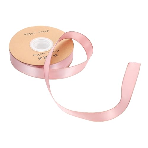 Lurrose 1 Rolle Schleife Valentinsgrüße Rot Organzaband mit Goldbesatz Goldkuchenband Band zur Kuchendekoration Rose seidenband ribbon geschenkbänder set Polyesterband kreative Bänder Rosa von Lurrose